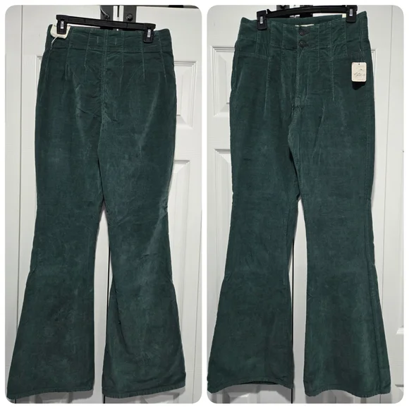 💖Free People / We The Free Jayde Corduroy Flared Jeans / Pants - Picture 4 of 7